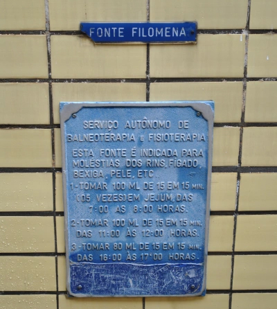 Filomena, uma das quatro fontes do Balneário Águas de Lindóia